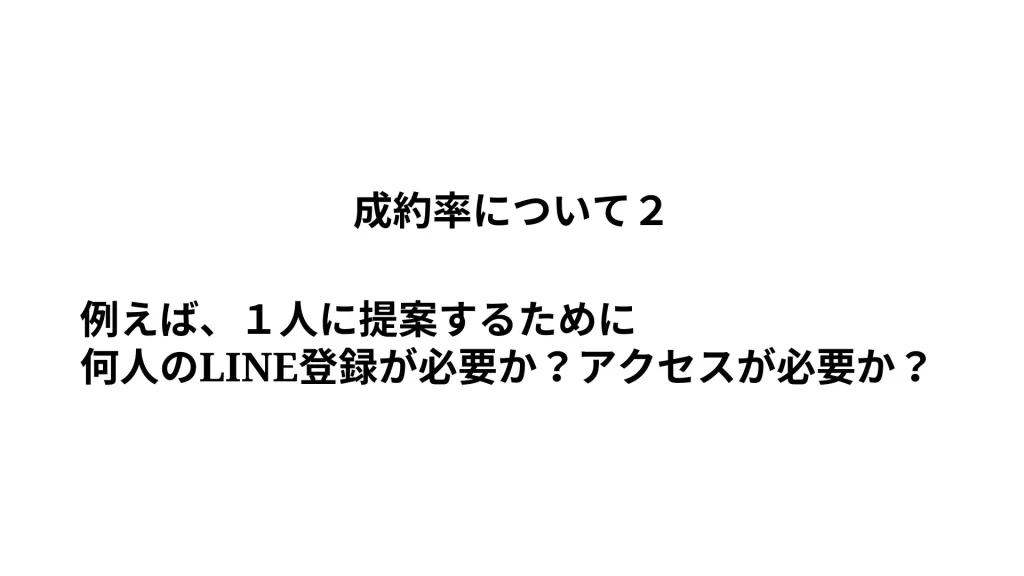 成約率について2